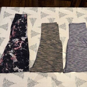 RBX Women’s Leggings Set - Black, Gray, Purple